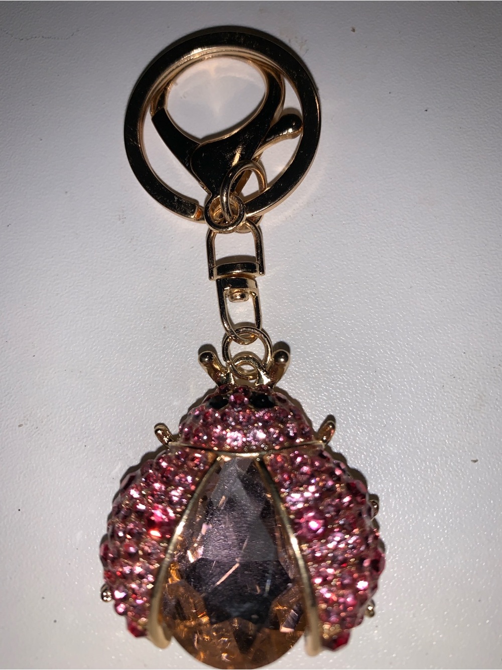 Crystal Ladybug purse/bag charm keychain